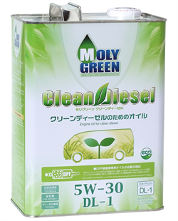 MOLYGREEN CLEAN DIESEL 5W-30 DL-1 (4л) 0470125
